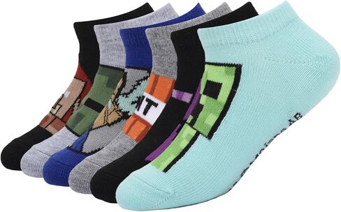 6-Pack Minecraft Classic Mobs No Show Socks in Saudi Arabia