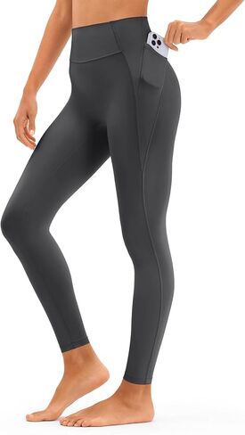 Compression Seamless Leggings with Pockets for Women High Waist Yoga Pants Tummy Control for Workout, Gym, Running in Saudi Arabia
