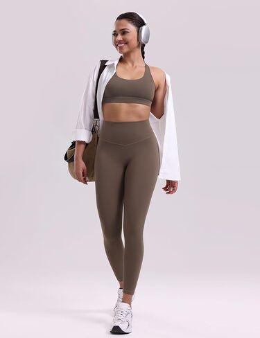 المرأة تجريب طماق اليوغا السراويل لا الجبهة التماس 25 "/28" عالية الخصر مخفي قطب بعقب رياضي الجوارب الصالة الرياضية in Kuwait