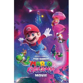 فيلم نينتندو سوبر ماريو جالاكسي (2026) - ملصق حائط فني رئيسي، 34 طول × 22.4 عرض، نسخة غير مؤطرة in Kuwait