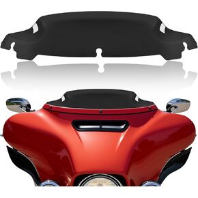الزجاج الأمامي للدراجة النارية من Smoke مقاس 9 بوصات متوافق مع 2014-2023 Harley Davidson Touring Street Glide Electra Glide Tri Glide FLHX FLHXU FLHTC FLTR FLTR FLHTK FLHXSE in Kuwait