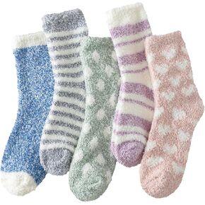 جوارب Fauson Fuzzy للنساء - جوارب مريحة ودافئة للنساء، جورب نسائي غير قابل للانزلاق مثالي للشتاء in Kuwait