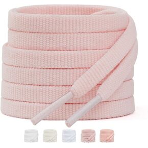 Handshop 2 Pairs 1/4" Flat Running Shoe Laces for Sneakers, Athletic Shoelaces in 15 Colors 39"-63" for Sports Shoes in Kuwait