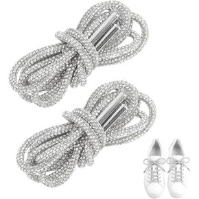 أربطة أحذية من حجر الراين أربطة أحذية لامعة من حجر الراين للأحذية الرياضية وخيوط بديلة من الدانتيل in Kuwait