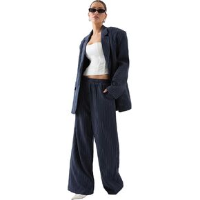 Premium Pinstripe Oversized Blazer in Saudi Arabia