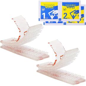 4 قطع (مجموعتان) شرائط تثبيت EZ Pass لسيارات EZ Pass/IPass/IZoom/Sunpass/EZPass حامل مستجيب للزجاج الأمامي، حامل مستجيب قابل لإعادة الإغلاق، شرائط قفل مزدوجة مع لاصق in Kuwait