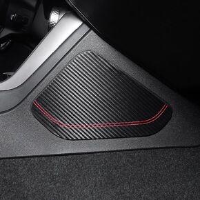 BETTERHUMZ Car Leg Elbow Cushion Pad Compatible with Toyota GR86 for Subaru BRZ 2021 2022 2023 2024 2025 for Alcantara Carbon Leather Decor Sticker Car Interior Accessories (Suede Black) in Kuwait
