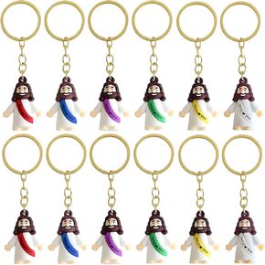 12 قطعة سلسلة مفاتيح يسوع يحبك، سلسلة مفاتيح يسوع، سلاسل مفاتيح يسوع الصغيرة مناسبة للاستخدام اليومي والتذكيرات الإيمانية in Kuwait