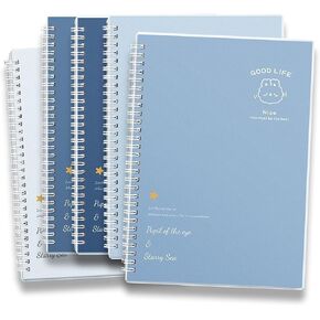Spiral Notebooks, 1-Subject, 5 Pack, A5 College Ruled Paper, 60 Sheets per Notebook, Gradient Blue Spiral Lined Notebooks for School,Work,Learn in Kuwait