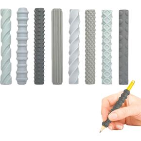 مجموعة مقابض أقلام حسية للأطفال والكبار، أدوات تعليمية من السيليكون لمرض التوحد واضطراب فرط الحركة ونقص الانتباه في الكتابة اليدوية والرسم والتلوين، استخدام مريح لليد اليمنى أو اليسرى (8 قطع) in Kuwait