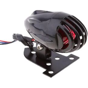 Motorcycle Tail light Brake Stop Lamp Retro Universal 12V Taillight for Cruise Cafe Racer Bobber Chopper ATV (Black Shell) in Kuwait