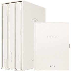 مجموعة مخططات الزفاف الأنيقة Scribble & Dot™ لحفلات الزفاف في الولايات المتحدة الأمريكية | مجموعة كاملة مكونة من 3 قطع | زفاف | مخطط شهر العسل | دفتر وصيفات الشرف | هدية الخطوبة | منظم حفلات الزفاف في الولايات المتحدة الأمريكية in Kuwait