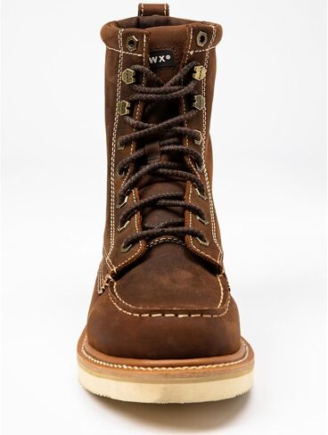 Men's 8" Grade Work Boot Moc Toe Brown 11.5 EE US in Kuwait