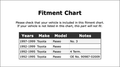 مرحل تأخير درجة الحرارة HVAC متوافق مع Toyota Paseo 1999 1998 1997 1996 1995 1994 1993 1992 P-3887888 in Saudi Arabia