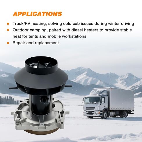 محرك منفاخ سخان ديزل 12 فولت متوافق مع سخان هواء Webasto Eberspache Airtronic لوقوف السيارات بقدرة 5 كيلو وات 8 كيلو وات، محرك منفاخ هواء لسخانات الديزل الهوائية in Kuwait