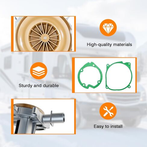 محرك منفاخ سخان ديزل 12 فولت متوافق مع سخان هواء Webasto Eberspache Airtronic لوقوف السيارات بقدرة 5 كيلو وات 8 كيلو وات، محرك منفاخ هواء لسخانات الديزل الهوائية in Kuwait