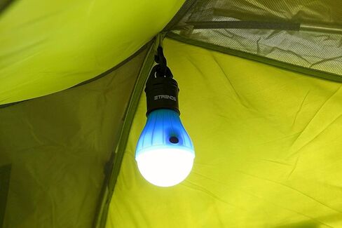 Compact LED Lantern Tent Camp Light Bulb for Camping Hiking Fishing Emergency Lights, Battery Powered Portable Lamp, 4 Count, Batteries Not Included (Black) in Saudi Arabia