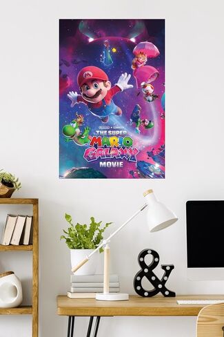 فيلم نينتندو سوبر ماريو جالاكسي (2026) - ملصق حائط فني رئيسي، 34 طول × 22.4 عرض، نسخة غير مؤطرة in Kuwait