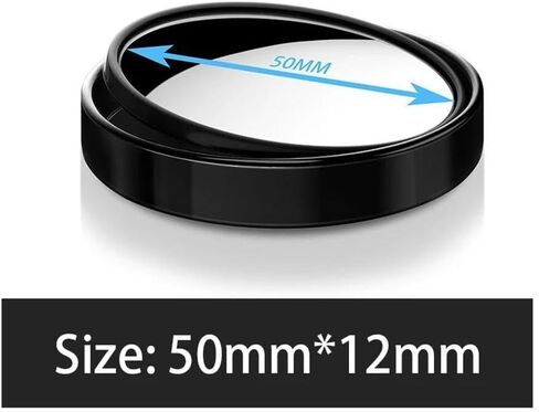 2Pcs Frameless Auxiliary Rearview Mirror Auto Motorcycle Universal Wide Angle Adjustable Small Mirrors Blind Spot Mirrors in Saudi Arabia