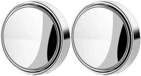 2Pcs Frameless Auxiliary Rearview Mirror Auto Motorcycle Universal Wide Angle Adjustable Small Mirrors Blind Spot Mirrors in Saudi Arabia