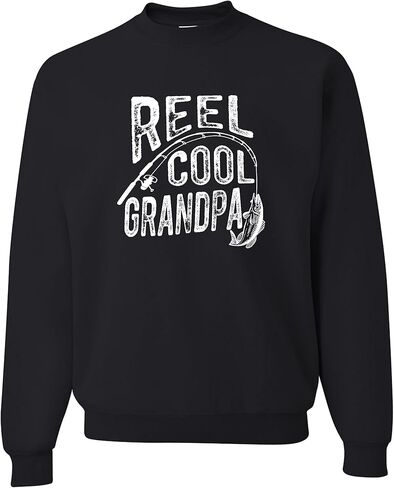 اذهب إلى كل خارج بكرة بارد الجد مضحك فكرة الصيد الرجال البلوز Crewneck in Saudi Arabia