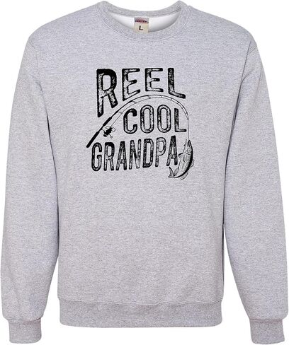 اذهب إلى كل خارج بكرة بارد الجد مضحك فكرة الصيد الرجال البلوز Crewneck in Saudi Arabia