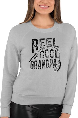 اذهب إلى كل خارج بكرة بارد الجد مضحك فكرة الصيد الرجال البلوز Crewneck in Saudi Arabia