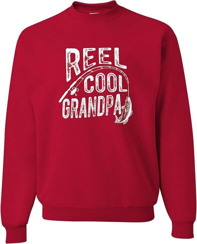 اذهب إلى كل خارج بكرة بارد الجد مضحك فكرة الصيد الرجال البلوز Crewneck in Saudi Arabia
