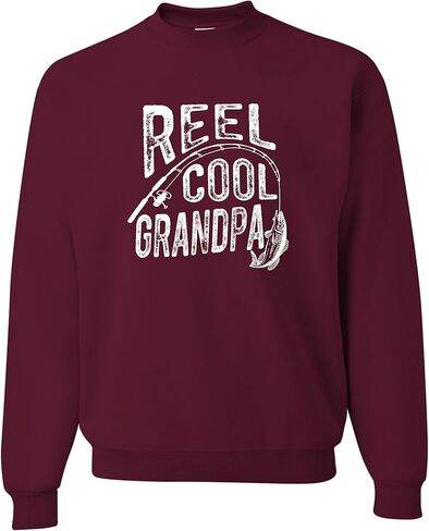 اذهب إلى كل خارج بكرة بارد الجد مضحك فكرة الصيد الرجال البلوز Crewneck in Saudi Arabia