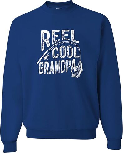 اذهب إلى كل خارج بكرة بارد الجد مضحك فكرة الصيد الرجال البلوز Crewneck in Saudi Arabia