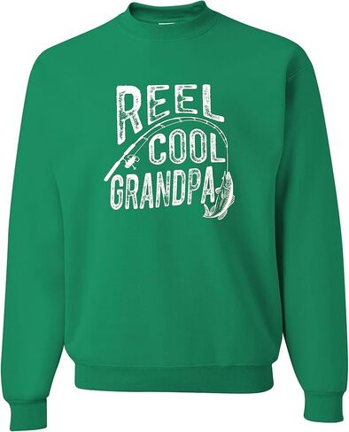 اذهب إلى كل خارج بكرة بارد الجد مضحك فكرة الصيد الرجال البلوز Crewneck in Saudi Arabia