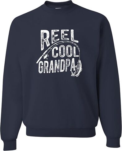 اذهب إلى كل خارج بكرة بارد الجد مضحك فكرة الصيد الرجال البلوز Crewneck in Saudi Arabia