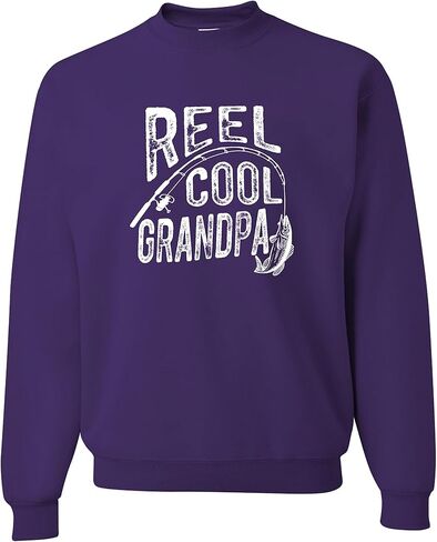 اذهب إلى كل خارج بكرة بارد الجد مضحك فكرة الصيد الرجال البلوز Crewneck in Saudi Arabia