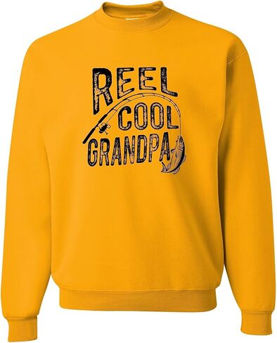 اذهب إلى كل خارج بكرة بارد الجد مضحك فكرة الصيد الرجال البلوز Crewneck in Saudi Arabia