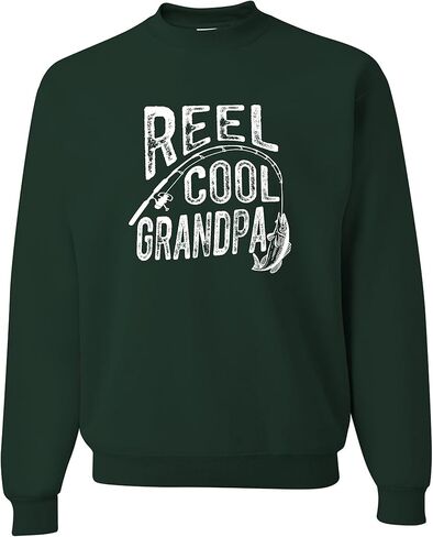 اذهب إلى كل خارج بكرة بارد الجد مضحك فكرة الصيد الرجال البلوز Crewneck in Saudi Arabia