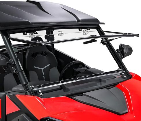 الزجاج الأمامي StarknightMT Zforce متوافق مع 2023-2026 CF Moto ZForce 950 Sport & 4/950 Trail/ 800 Trail G2 شديد التحمل مقاوم للخدش (لا يناسب موديلات HO EX) in Kuwait