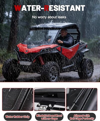 الزجاج الأمامي StarknightMT Zforce متوافق مع 2023-2026 CF Moto ZForce 950 Sport & 4/950 Trail/ 800 Trail G2 شديد التحمل مقاوم للخدش (لا يناسب موديلات HO EX) in Kuwait