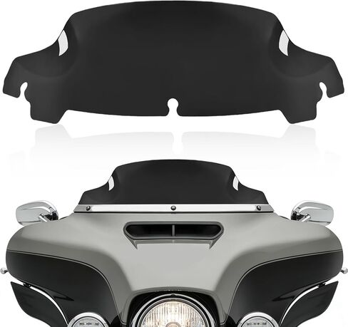 الزجاج الأمامي للدراجة النارية من Smoke مقاس 9 بوصات متوافق مع 2014-2023 Harley Davidson Touring Street Glide Electra Glide Tri Glide FLHX FLHXU FLHTC FLTR FLTR FLHTK FLHXSE in Kuwait