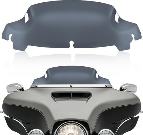 الزجاج الأمامي للدراجة النارية من Smoke مقاس 9 بوصات متوافق مع 2014-2023 Harley Davidson Touring Street Glide Electra Glide Tri Glide FLHX FLHXU FLHTC FLTR FLTR FLHTK FLHXSE in Kuwait