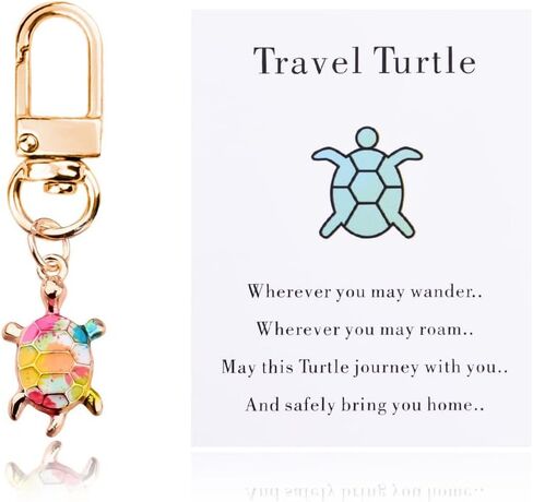Travel Turtle Keychain for Wife Girlfriend Valentines Day Gifts for Women Men in Saudi Arabia