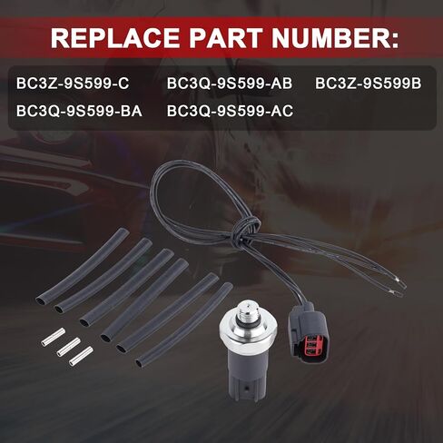 BC3Z-9S599-C Fuel Pressure Sensor with Repair Wiring Compatible with Ford Super Duty F-250 F-350 F-450 F-550 6.7L Diesel 2011-2016 Replace BC3Q-9S599-AB BC3Q-9S599-AC BC3Z9S599A in Saudi Arabia