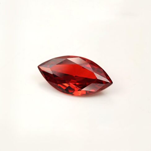 Quality 5A Marquise Shape 1.5x3-10x20mm Machine Cut Garnet Red Color Loose Cubic Ziconia Faceted CZ Loose Zirconia Gems For Jewelry Making in Saudi Arabia