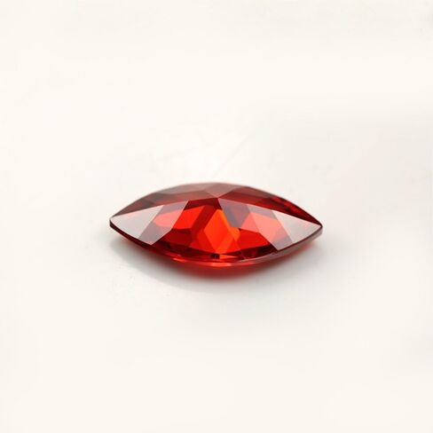 Quality 5A Marquise Shape 1.5x3-10x20mm Machine Cut Garnet Red Color Loose Cubic Ziconia Faceted CZ Loose Zirconia Gems For Jewelry Making in Saudi Arabia