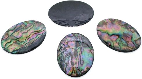 ONE 40x30 40mm x 30mm Resinated Abalone Cabochon Cab Gem Gemstone EBS9490/42425 in Saudi Arabia