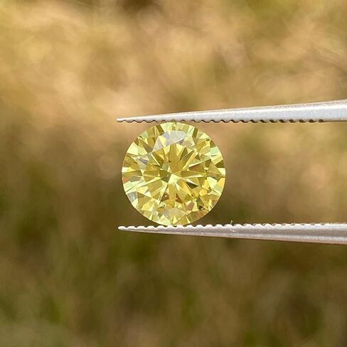Lab-Grown Yellow Sapphire, Round Cut Loose Stone, For Jewelry DIY Making, Earrings, Necklaces, Bracelets, Rings in Kuwait