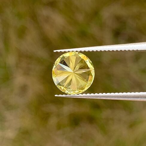 Lab-Grown Yellow Sapphire, Round Cut Loose Stone, For Jewelry DIY Making, Earrings, Necklaces, Bracelets, Rings in Kuwait
