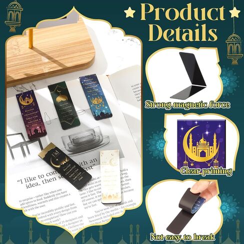 30 Pcs Islamic Magnetic Bookmarks Ramadan Eid Gifts Bulk Prayer Journal Muslim Islamic Arabic Party Favors for Quran Books Planners in Saudi Arabia