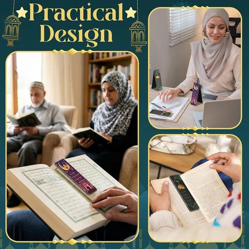 30 Pcs Islamic Magnetic Bookmarks Ramadan Eid Gifts Bulk Prayer Journal Muslim Islamic Arabic Party Favors for Quran Books Planners in Saudi Arabia
