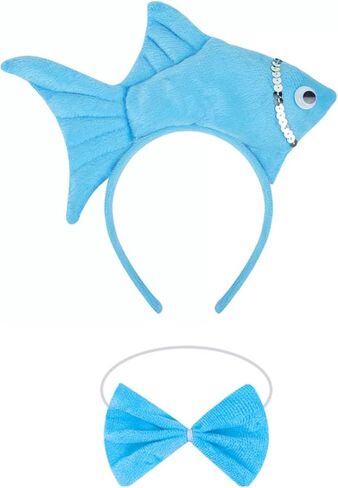 Goldfish Cosplay Outfit Including Goldfish Headband with Bow Tie for World Book Day Birthday Dress Up Supplies ﻿ in Saudi Arabia