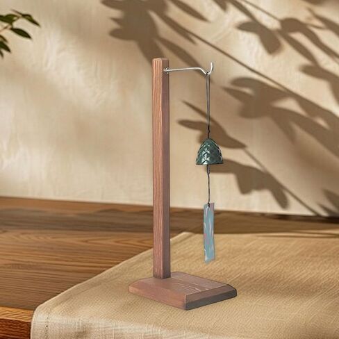 حامل مجوهرات على شكل رنين الرياح مع قاعدة مسطحة مزخرفة وحامل عرض على شكل Windchime لسطح المنضدة المنزلية، بني in Kuwait